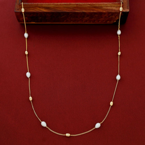 Golden Beaded Pearl Neckpiece